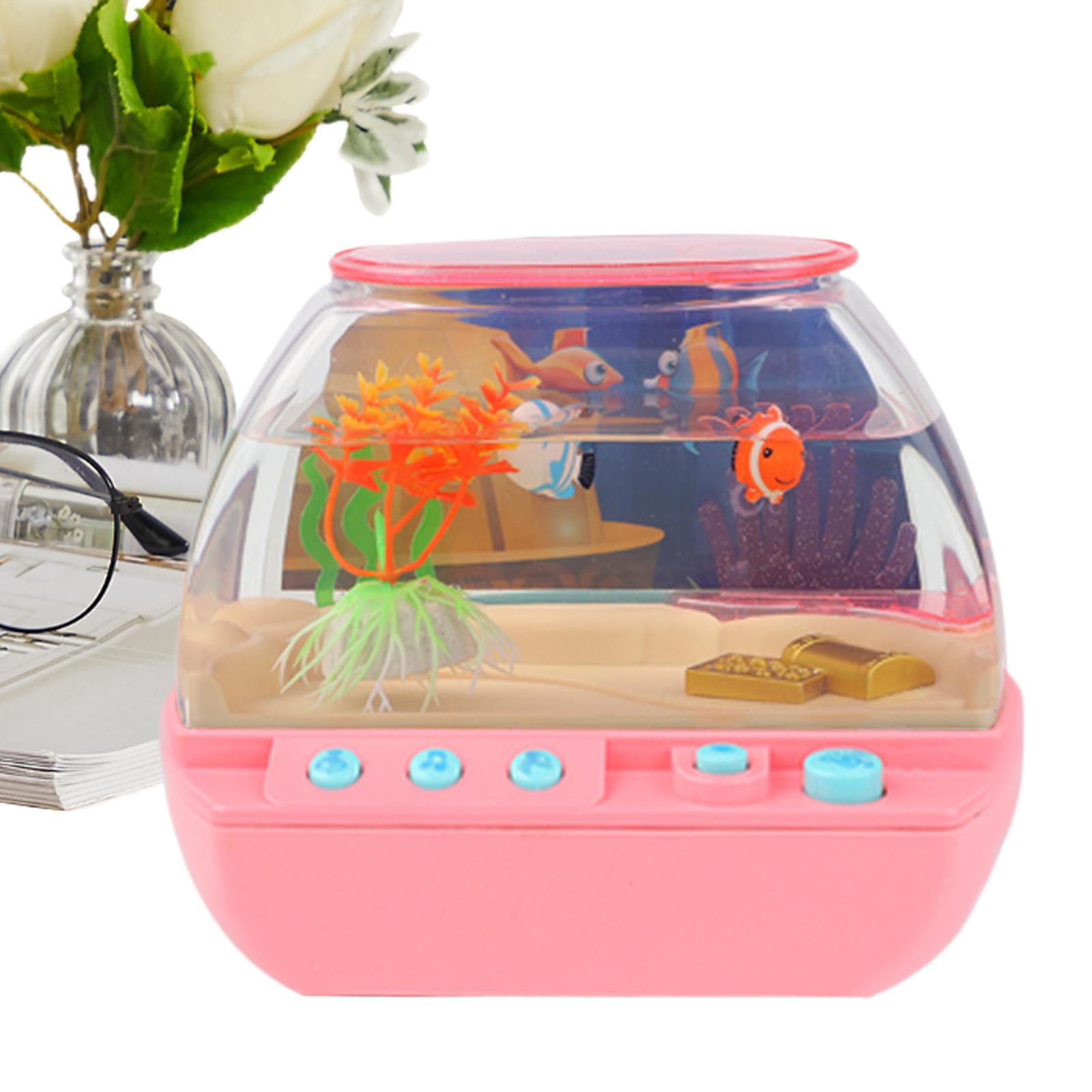Home Lighting And Decor - Toy Fish Tank Home Decoration With