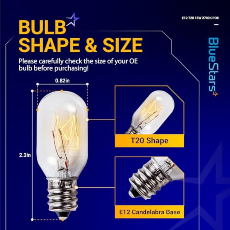 E12 T20 Salt Lamp Bulb 120V 15 - огляд і ціна Himalayan Salt Lamp