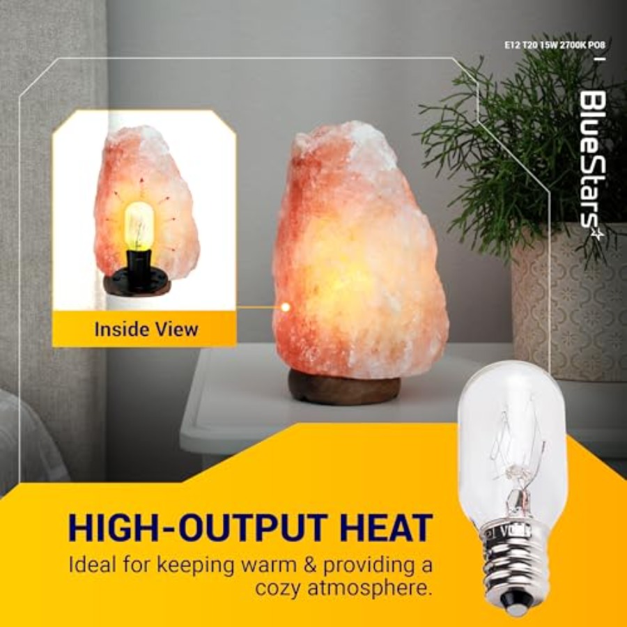 E12 T20 Salt Lamp Bulb 120V 15 - огляд і ціна Himalayan Salt Lamp
