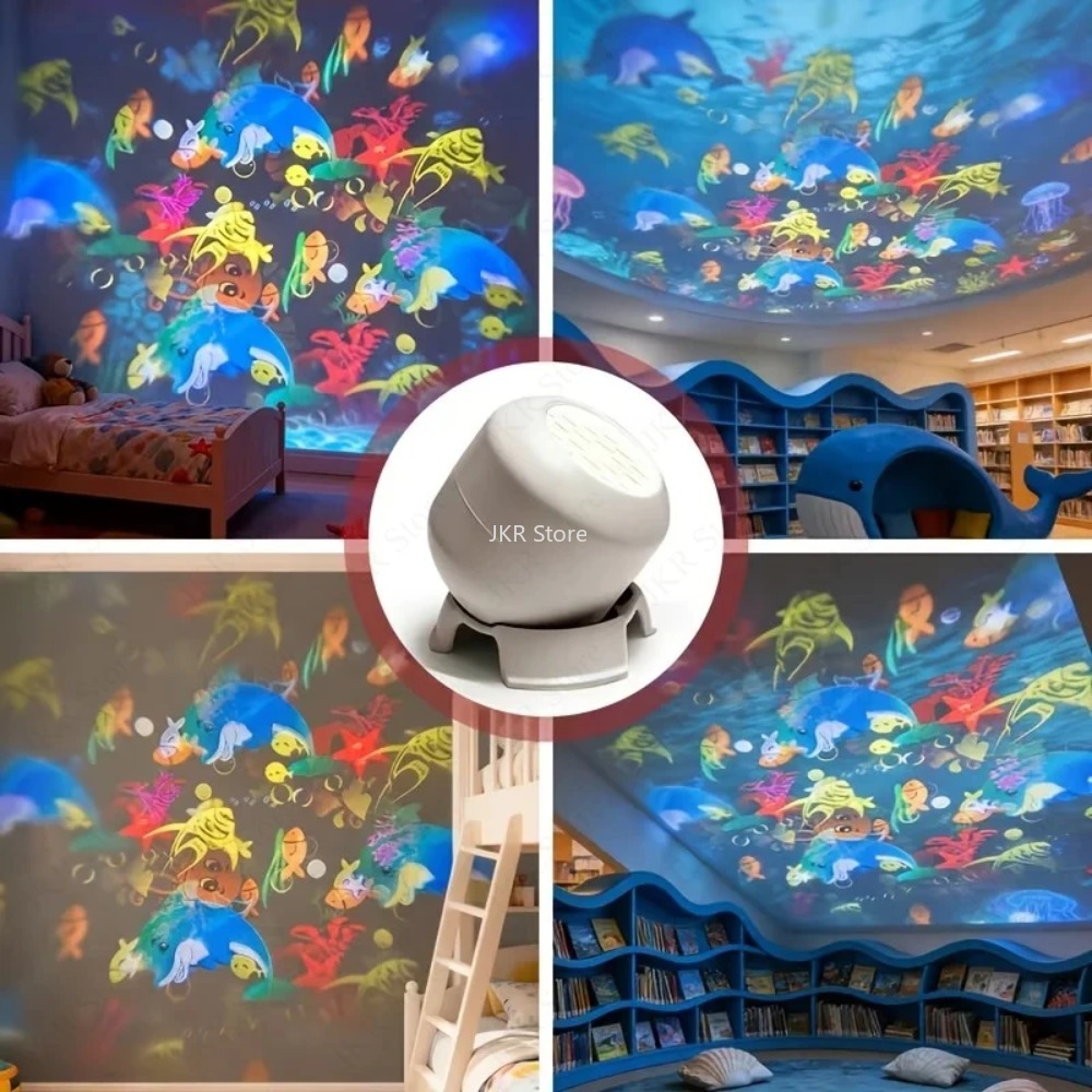 360 Rotating LED Starry Ocean  - огляд і ціна Ambient Lighting Decor For Room