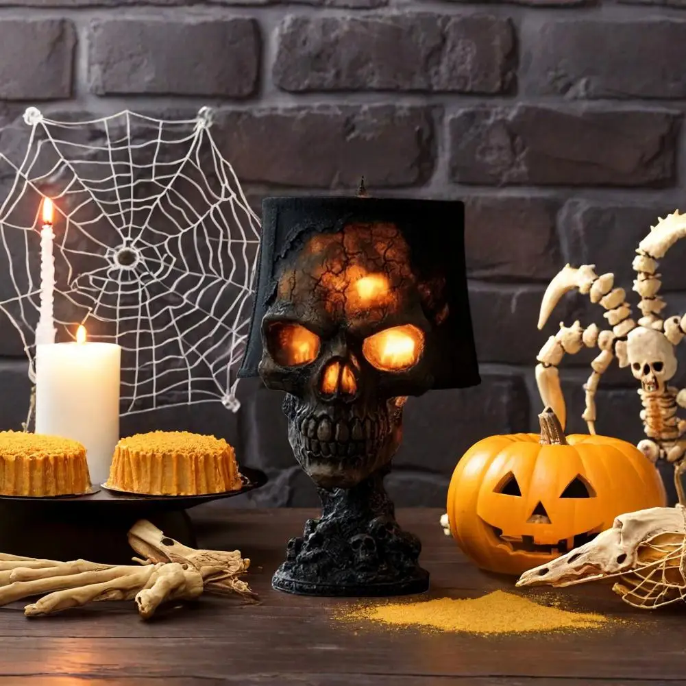 Halloween Lava Stone Skull Lam - огляд і ціна Unique Lighting Decor