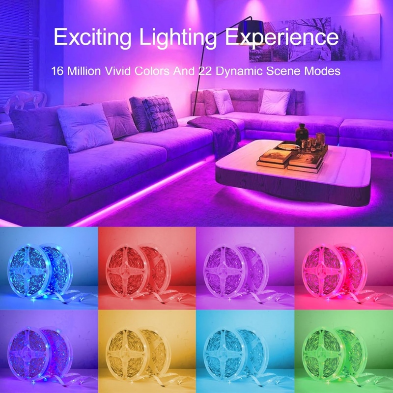 DC 5V USB LED Strip Lights APP - огляд і ціна Lighting Decor For Room
