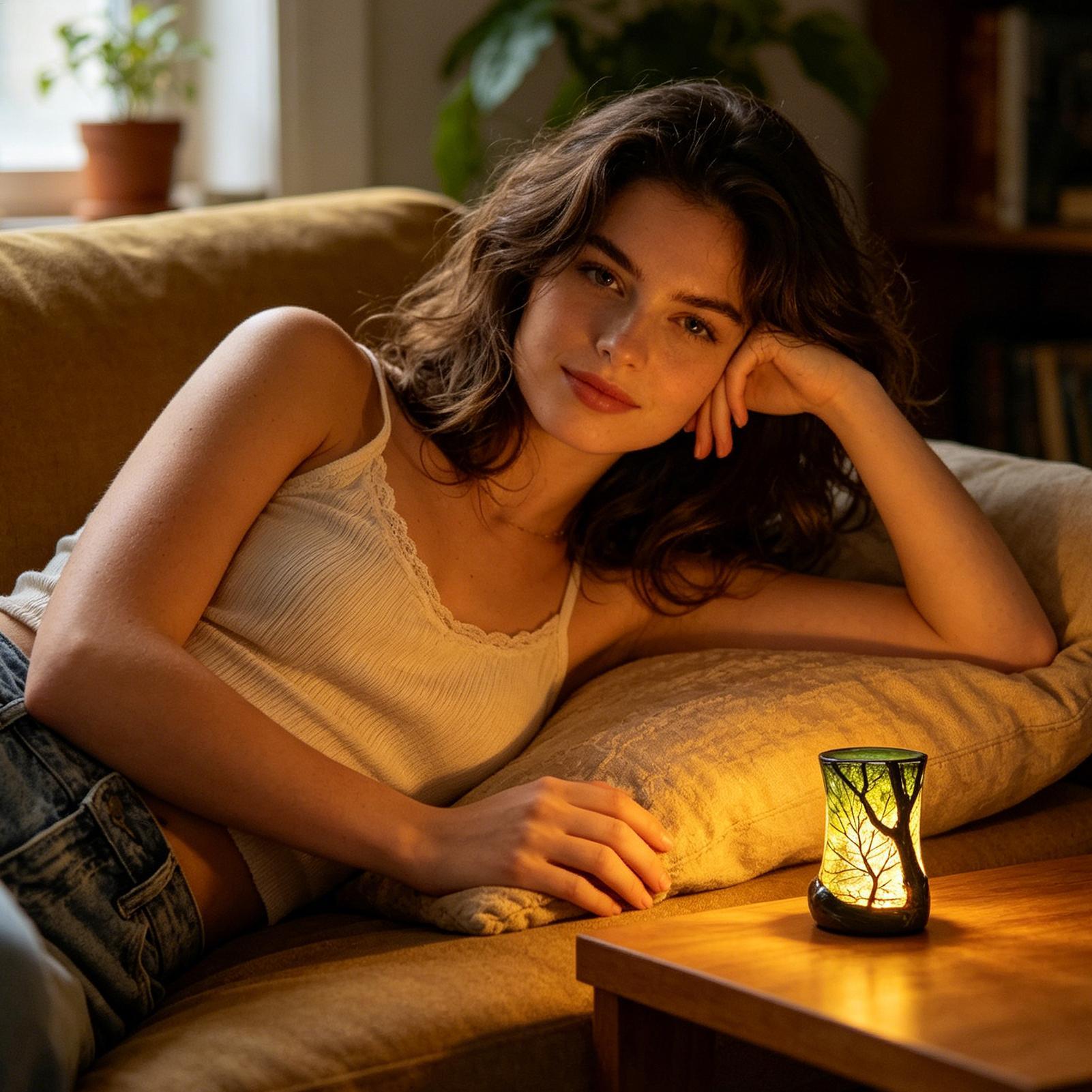 Bedside Table Lamp Forest Nigh - огляд і ціна Home Lighting And Decor