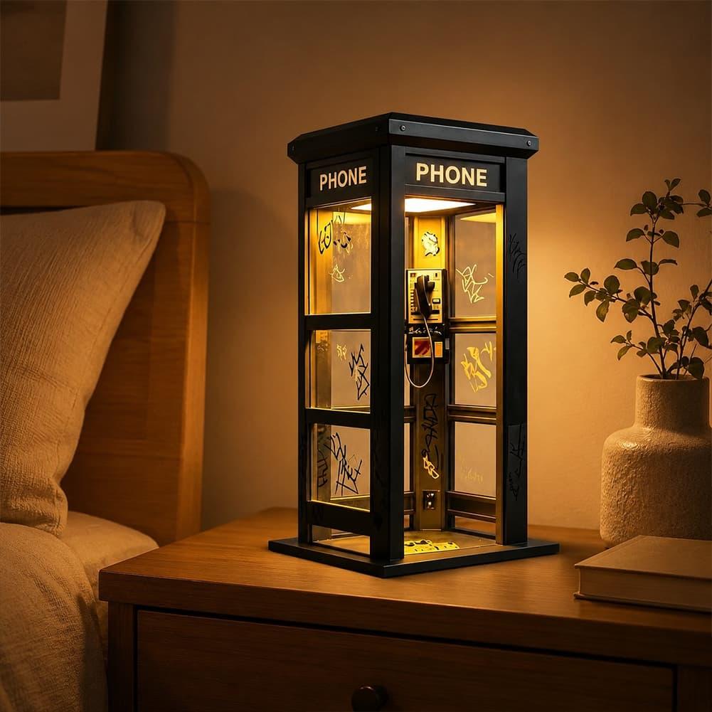 Retro Graffiti Phone Booth Tab - огляд і ціна Lighting Decoration In Bedroom