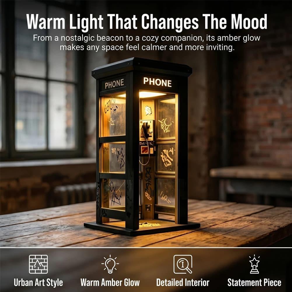 Retro Graffiti Phone Booth Tab - огляд і ціна Lighting Decoration In Bedroom