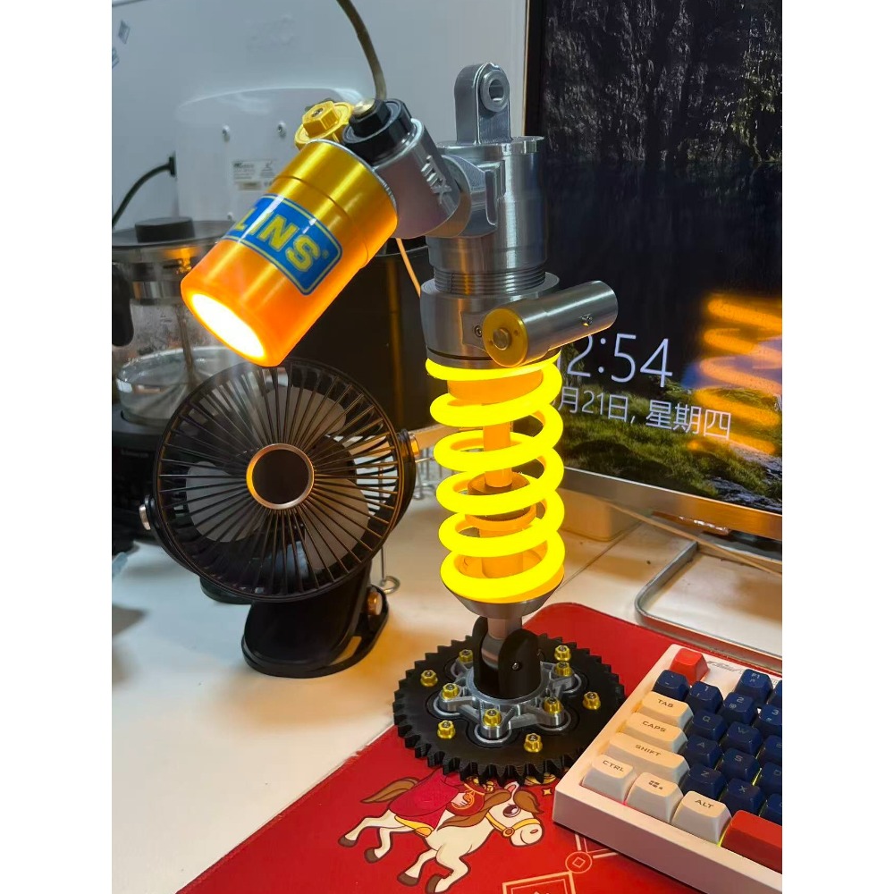 motorcycle Shock Absorber Desk - огляд і ціна Unique Lighting Decor
