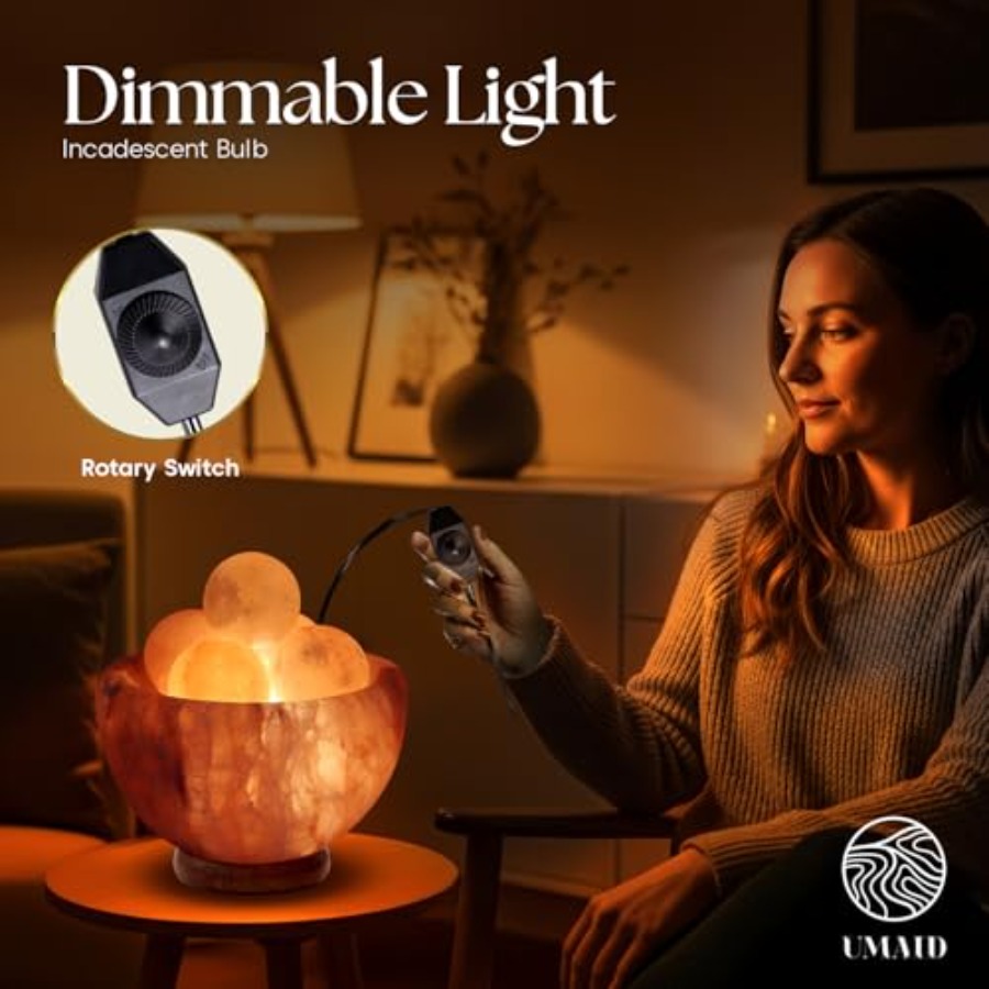 Himalayan Salt Lamp with 6 Him - огляд і ціна Himalayan Salt Lamp