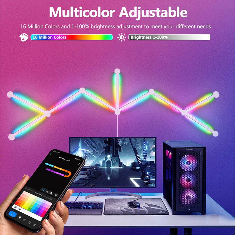 Smart RGB Wall Lamp, Bluetooth - огляд і ціна Lighting Decoration In Bedroom