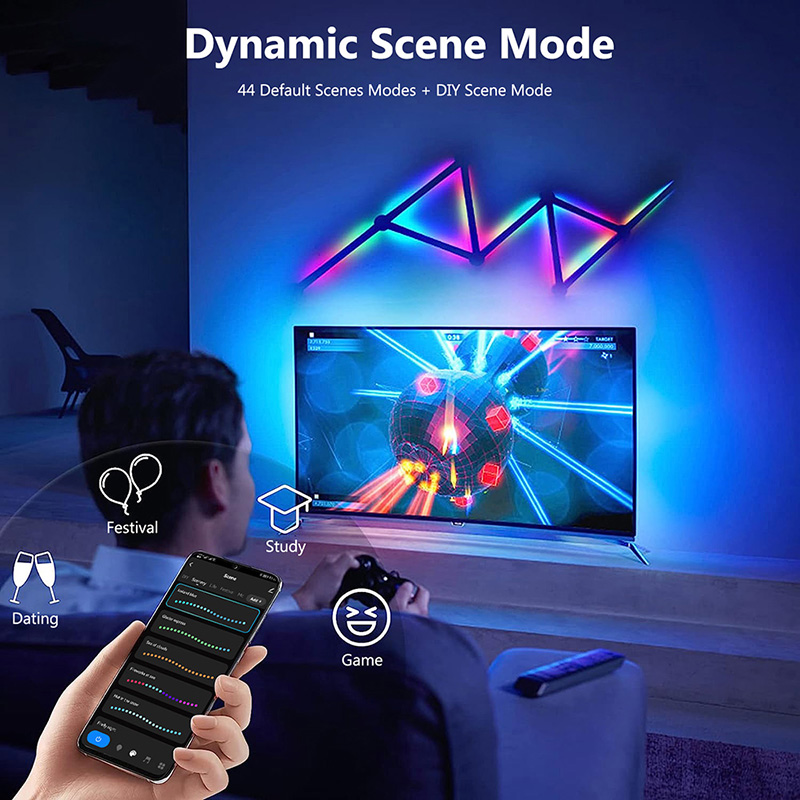 Smart RGB Wall Lamp, Bluetooth - огляд і ціна Lighting Decoration In Bedroom