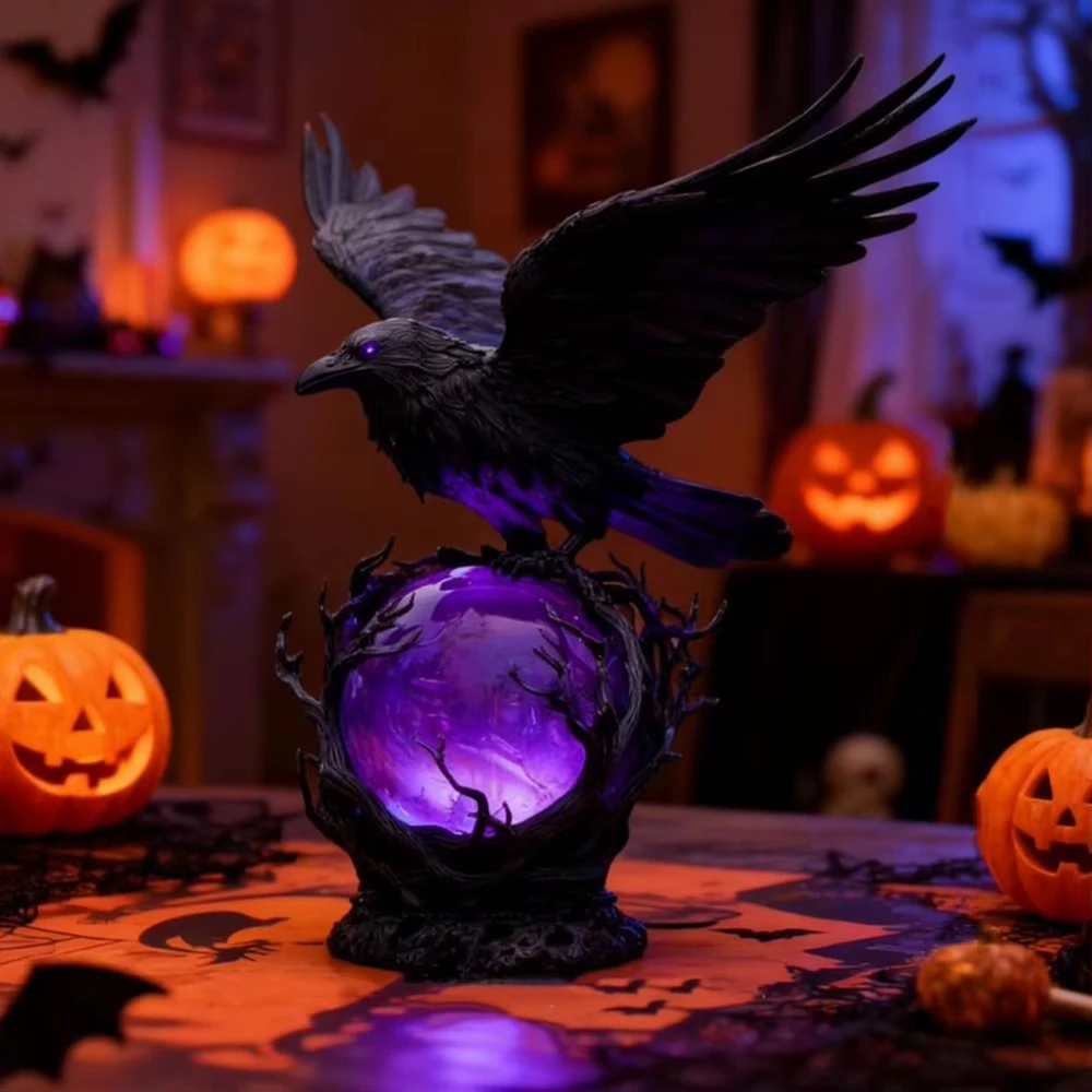 Creative Gothic Raven LED Lamp - огляд і ціна Unique Lighting Decor