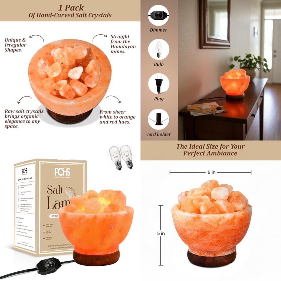 Himalayan Pink Salt Lamp Bowl  - огляд і ціна Himalayan Salt Lamp