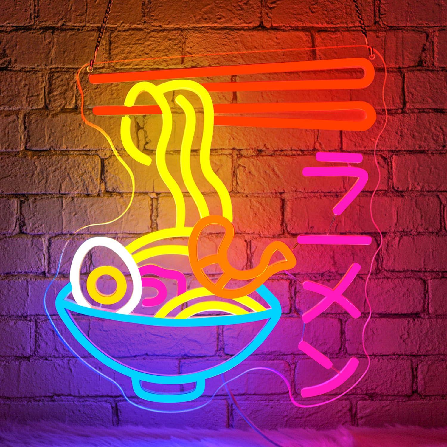 Ramen Neon Sign Japanese Noodl - огляд і ціна Lighting Decor For Room