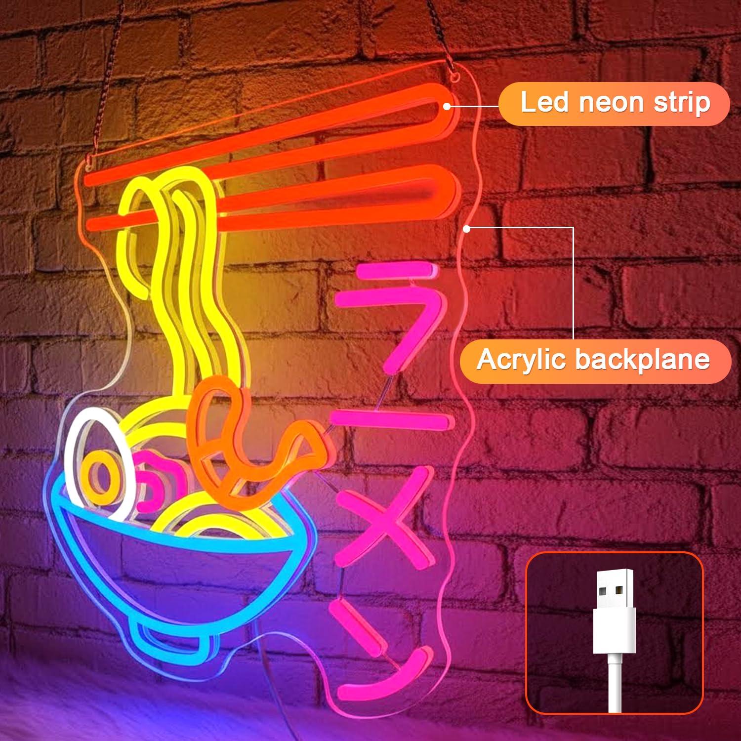 Ramen Neon Sign Japanese Noodl - огляд і ціна Lighting Decor For Room