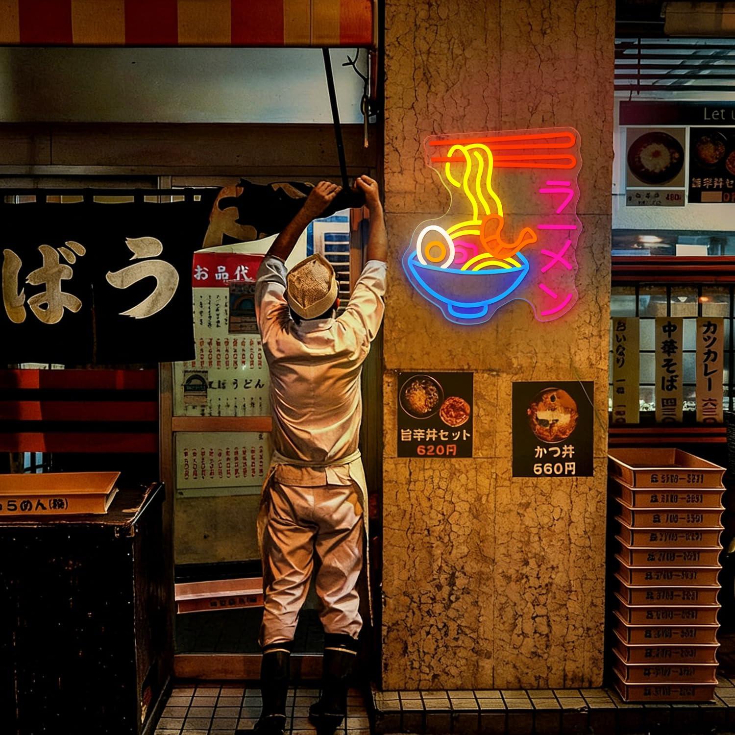 Ramen Neon Sign Japanese Noodl - огляд і ціна Lighting Decor For Room